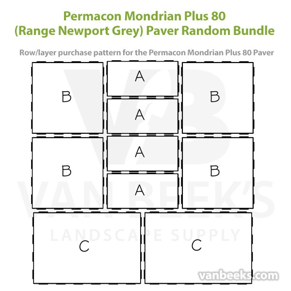 Permacon Mondrian Plus 80 Paver